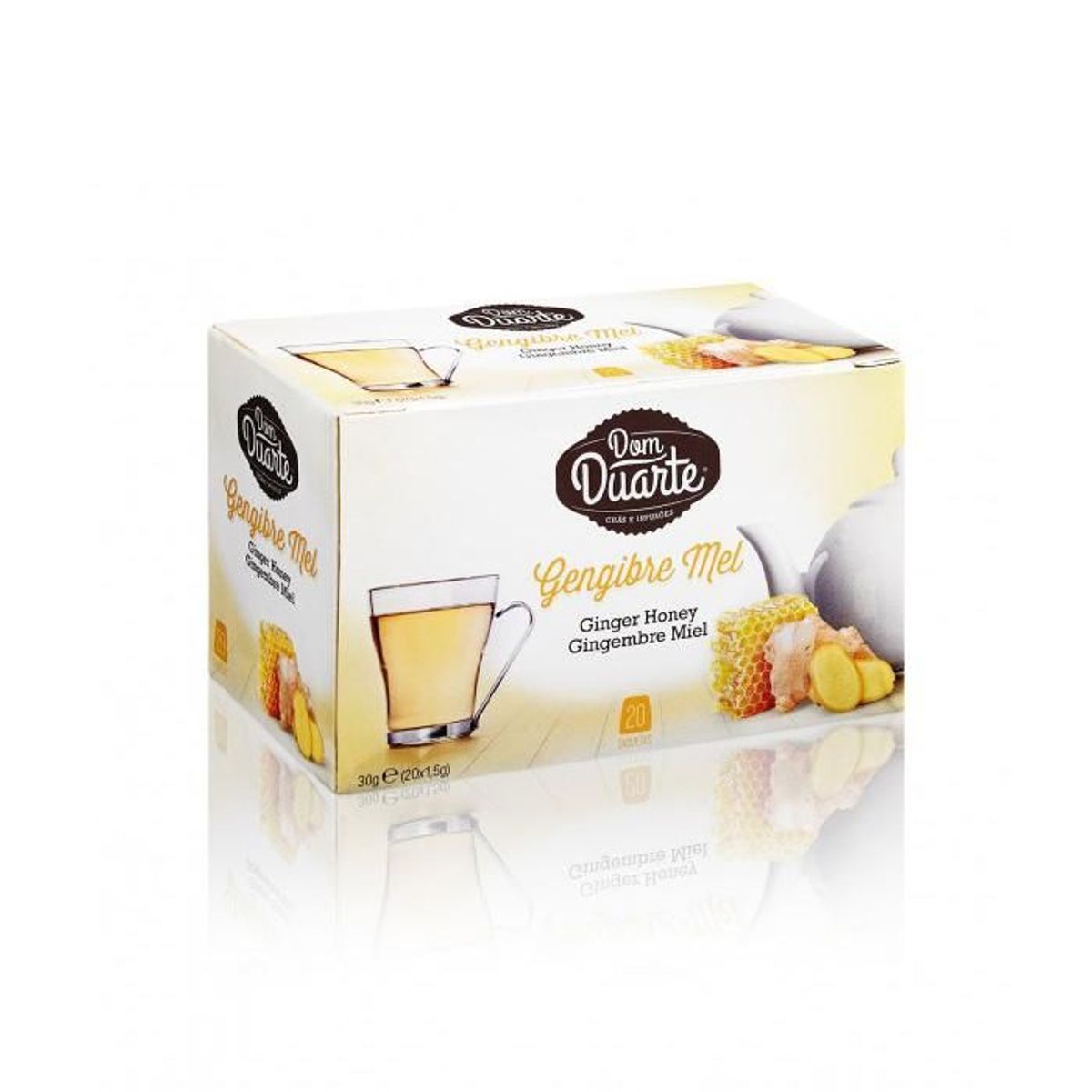 CHÁ Gengibre e Mel - Ingefær og Honning Dom Duarte 20 Teposer